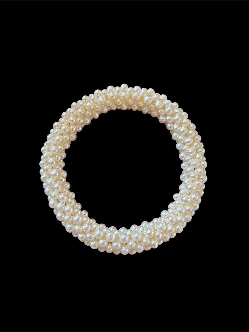 Honora Ivory Pearl Cluster Stretch Bracelet